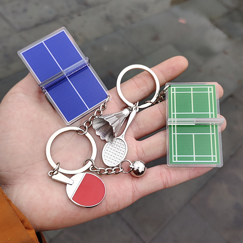 Badminton Bag - Novo chaveiro de acrílico em miniatura