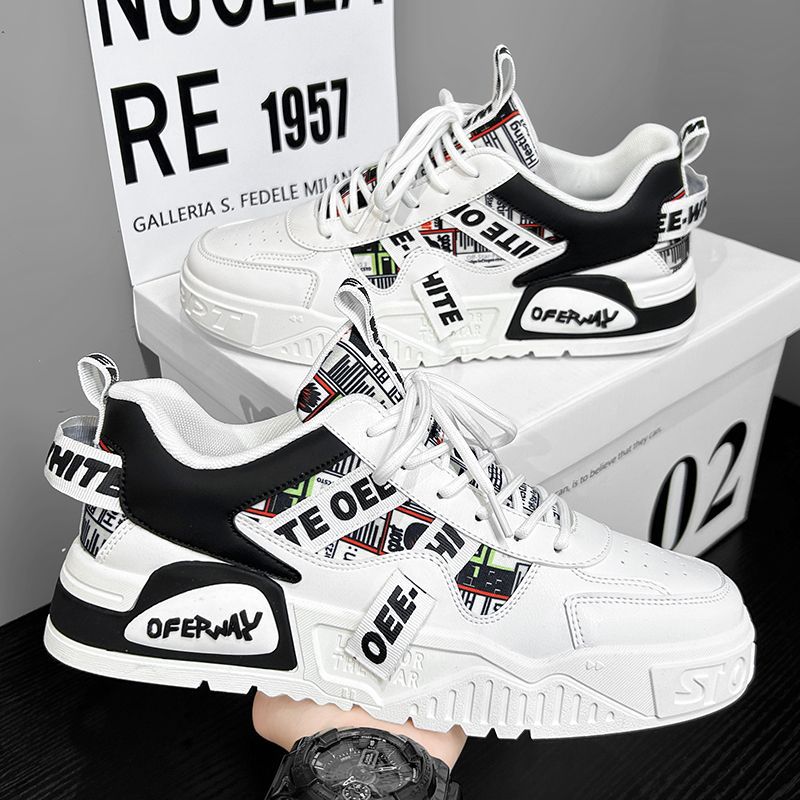 Badminton Shoes - Tênis Casuais de Couro para Moda,