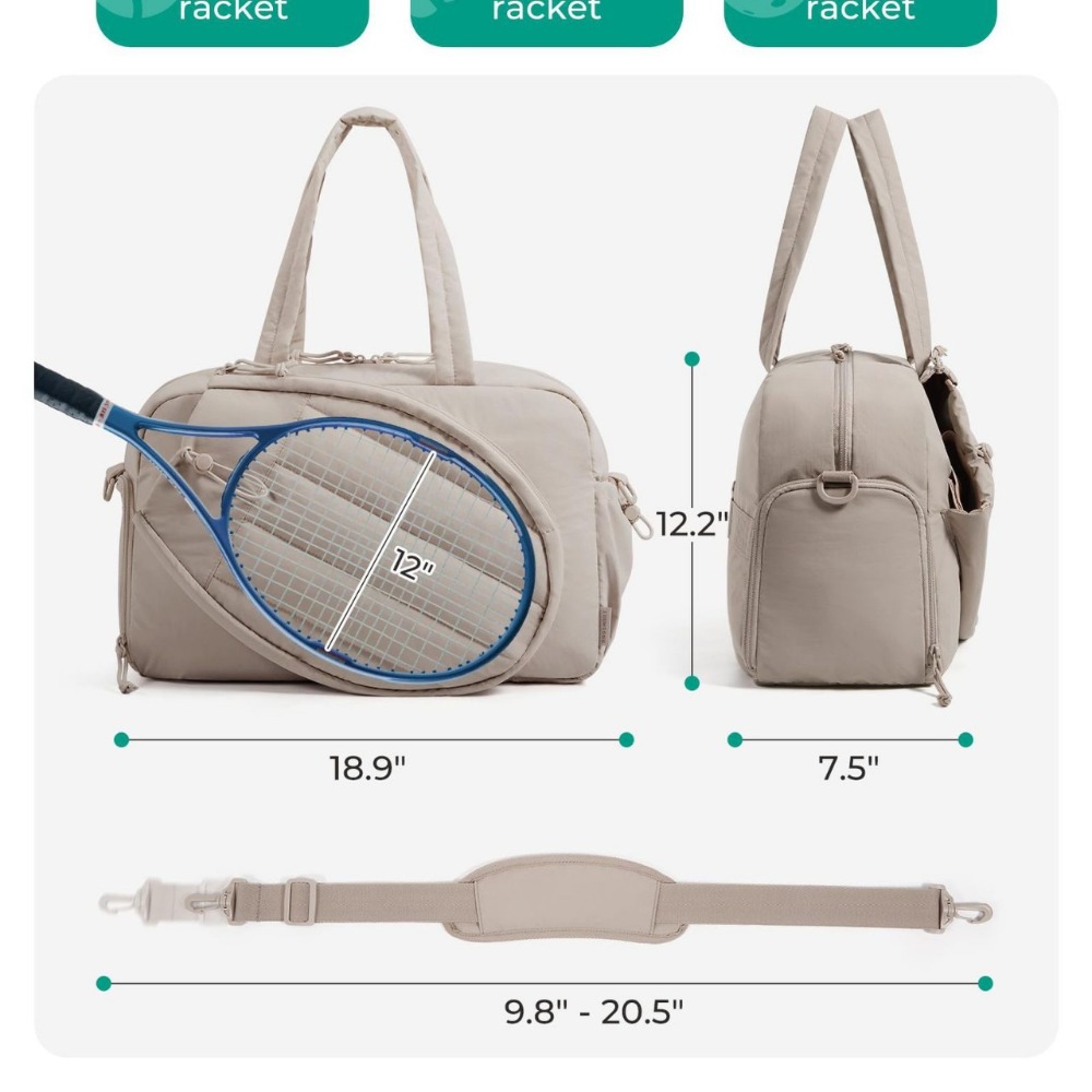 Nova Bolsa Tote de Tênis Uniss - Badminton Bag avaliação e preço