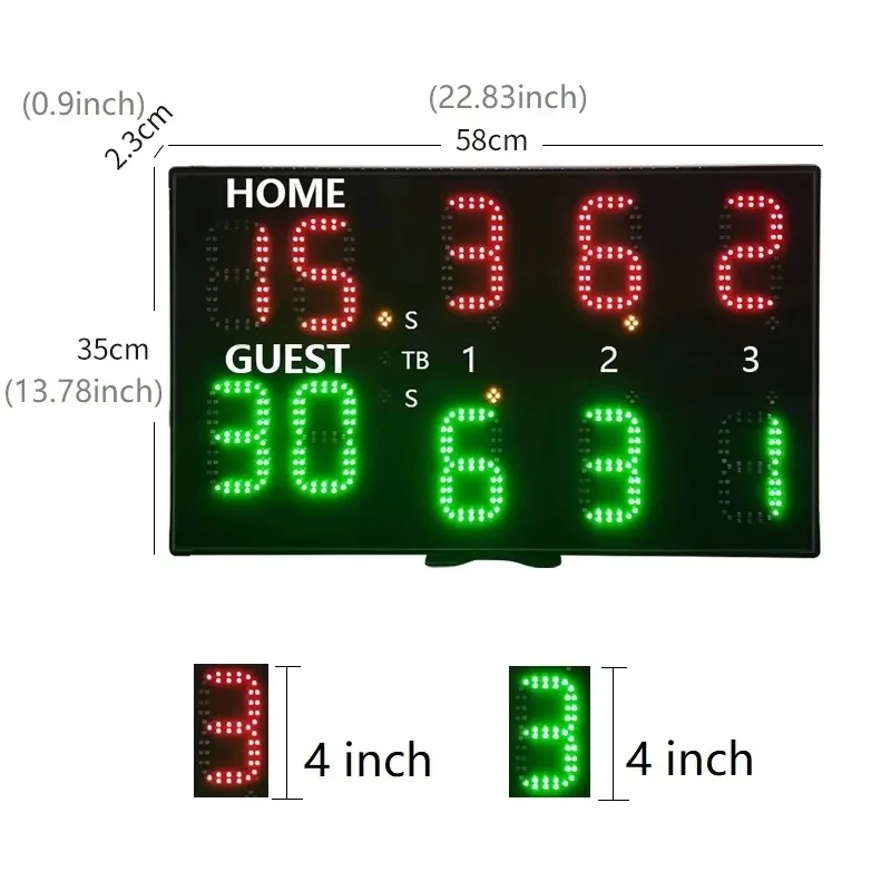 Placa de Pontuação Digital Por - Scoreboard Digital avaliação e preço