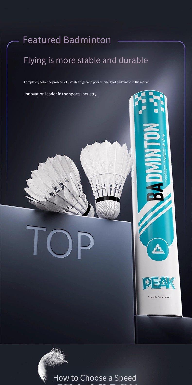 PEAK Badminton Profissional de - Feather Shuttlecock avaliação e preço