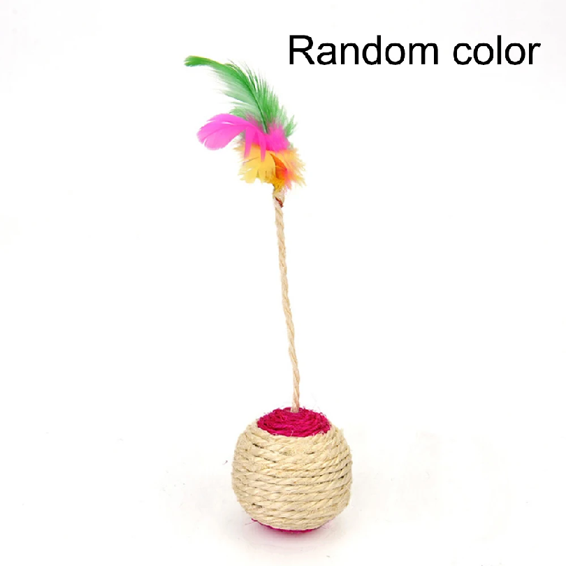 1PC Brinquedo para Gato, Bola  - Feather Shuttlecock avaliação e preço