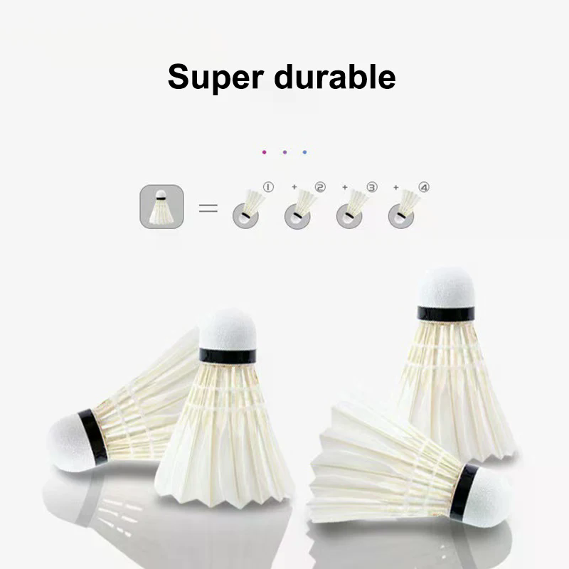 Bolas de Badminton 3/6 Peças,  - Feather Shuttlecock avaliação e preço